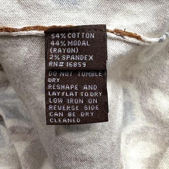 J McLaughlin Size M Cardigan Sweater Retro Print Lightweight Soft Modal Blend - Picture 7 of 15